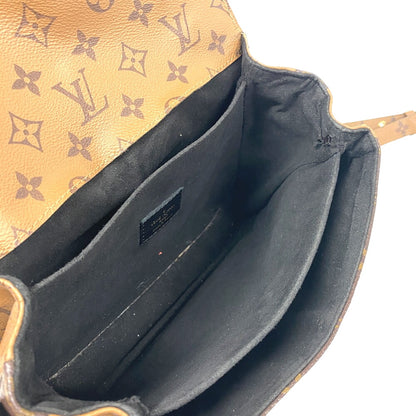 LOUIS VUITTON Shoulder Bag M44876 leather Brown Monogram reverse Pochette Metis MM Women Used Authentic