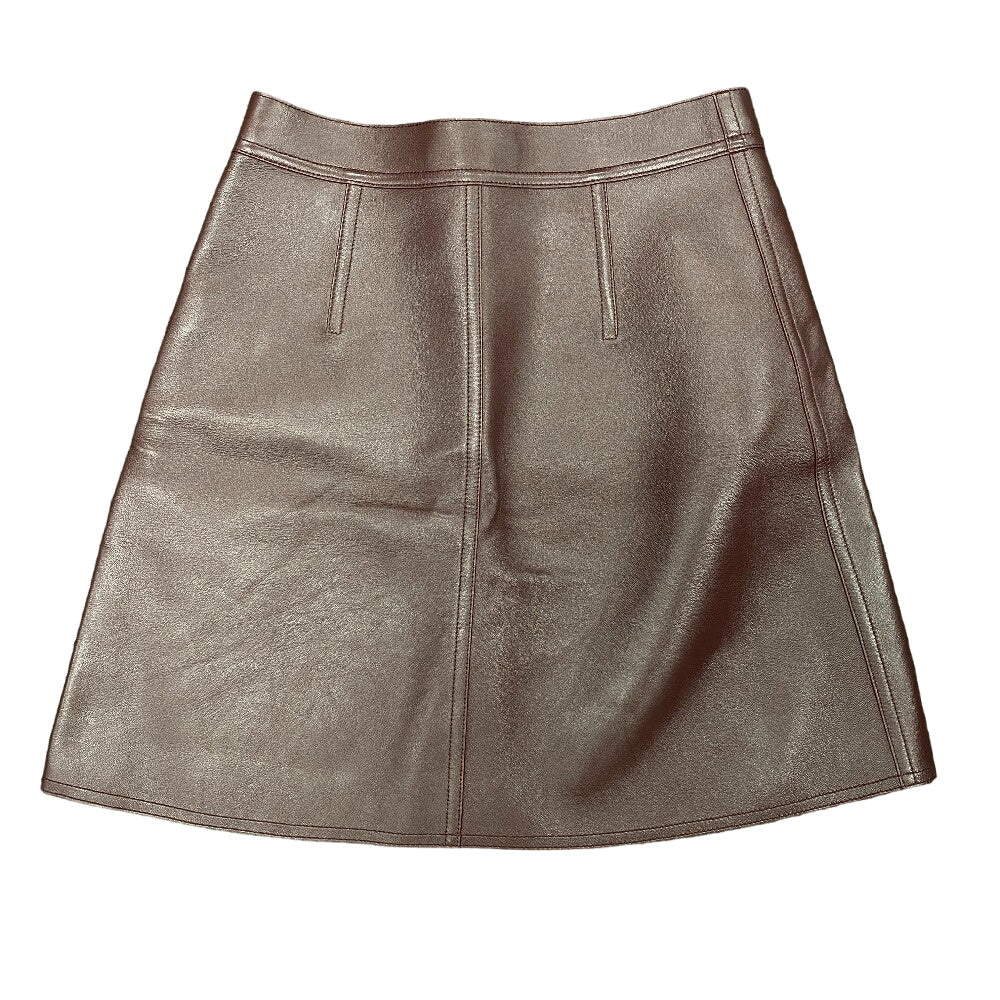 LOUIS VUITTON skirt FJLS03H0Q leather Bordeaux 34