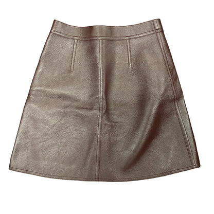 LOUIS VUITTON skirt FJLS03H0Q leather Bordeaux 34