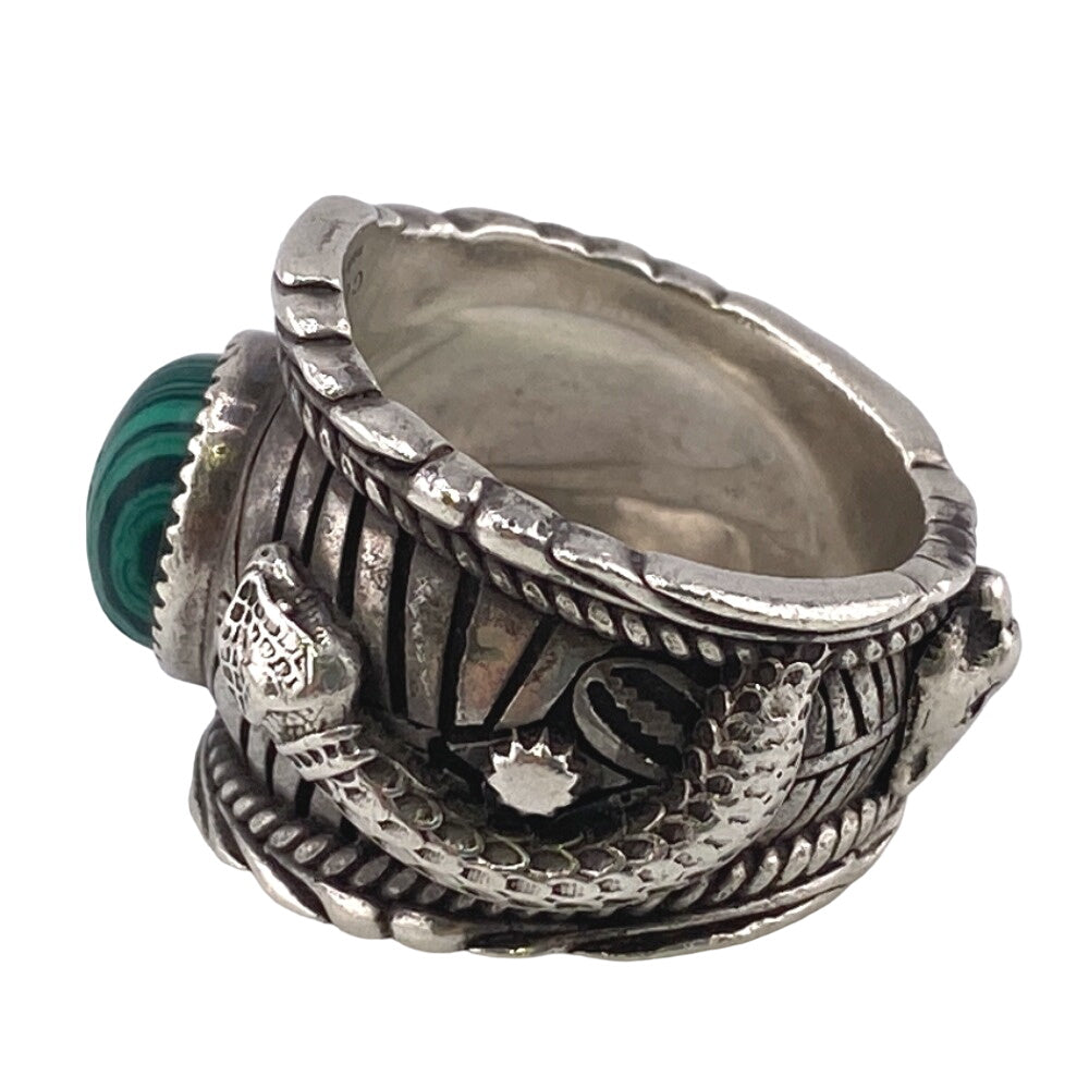 GUCCI Ring Silver925 Silver Double snake Garden Women(Unisex) Used Authentic