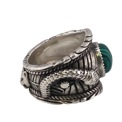 GUCCI Ring Silver925 Silver Double snake Garden Women(Unisex) Used Authentic