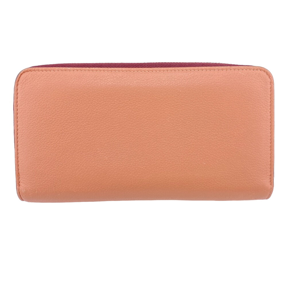 LOUIS VUITTON Long Wallet Purse M67540 leather pink Lockme Zippy Wallet