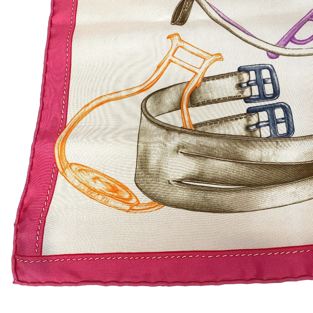 HERMES scarf silk pink PROJETS CARRES Planning ability Carre90