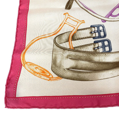 HERMES scarf silk pink PROJETS CARRES Planning ability Carre90