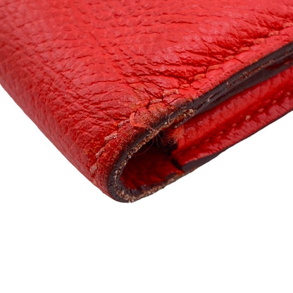 HERMES Long Wallet Purse Epsom Red Beansufla