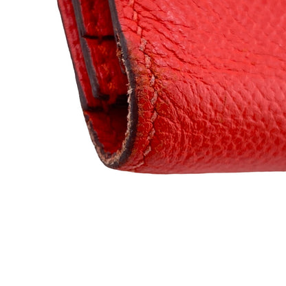 HERMES Long Wallet Purse Epsom Red Beansufla