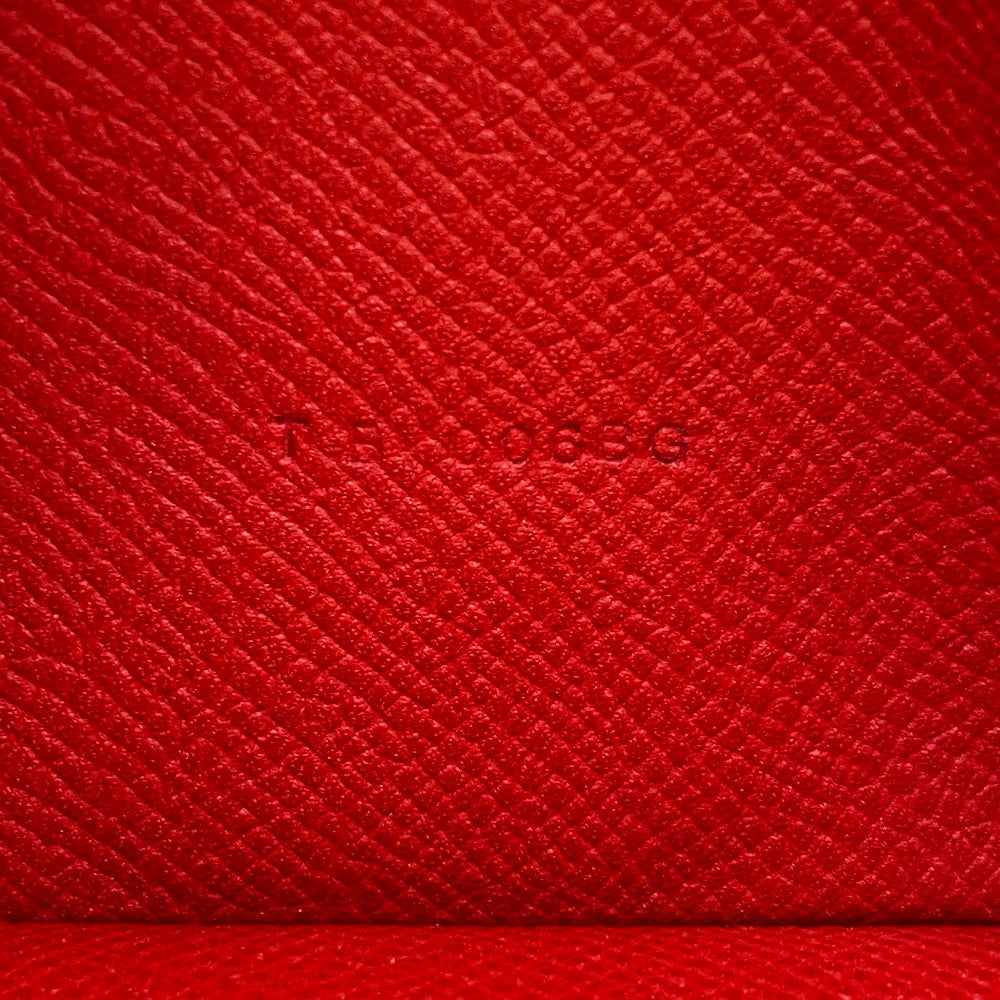 HERMES Long Wallet Purse Epsom Red Beansufla