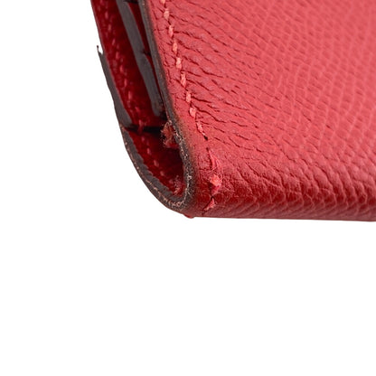 HERMES Long Wallet Purse Epsom Red Beansufla