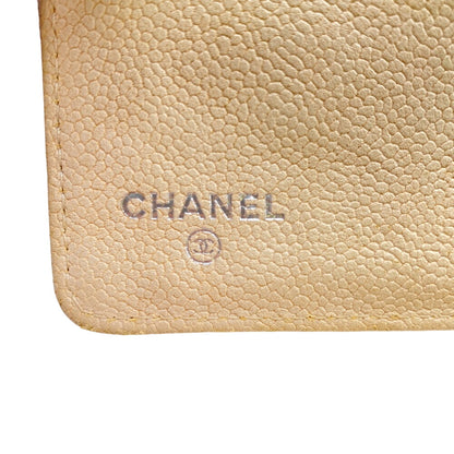 CHANEL Long Wallet Purse Canvas, Leather Navy COCO Mark