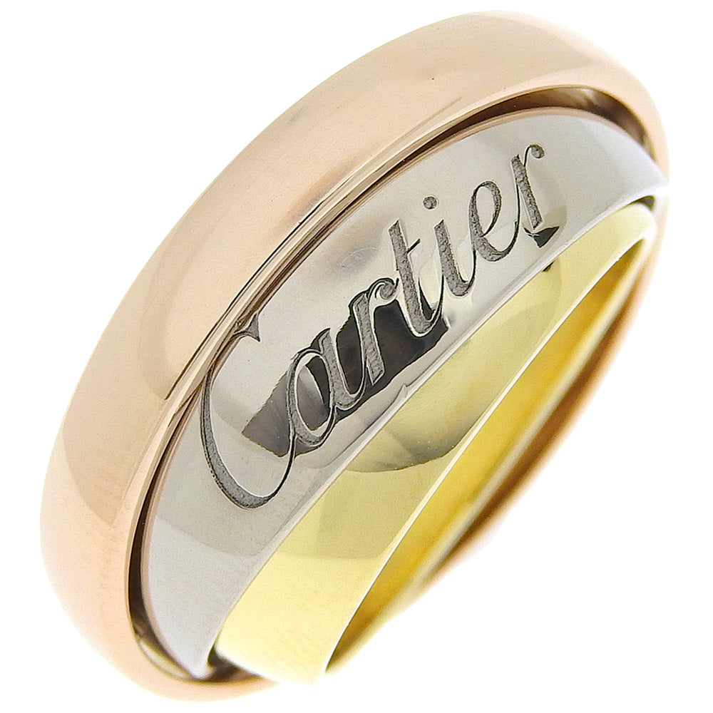 CARTIER Ring K18 Gold gold 2002 Xmas Limited Trinity ring must essence Women 49 Used Authentic