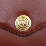 Christian Dior Shoulder Bag leather Brown Women Used Authentic