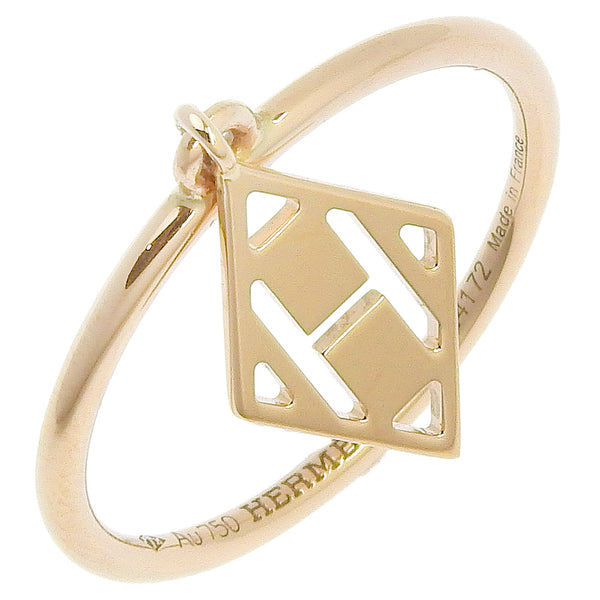 HERMES Ring Gumbird K18 Pink Gold gold Women Used Authentic