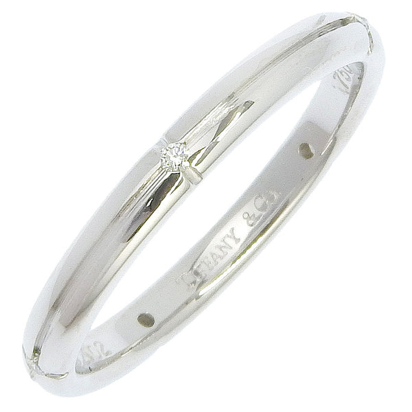 TIFFANY&Co. Ring Streamerica 18K white gold, diamond Silver unisex(Unisex) Used Authentic