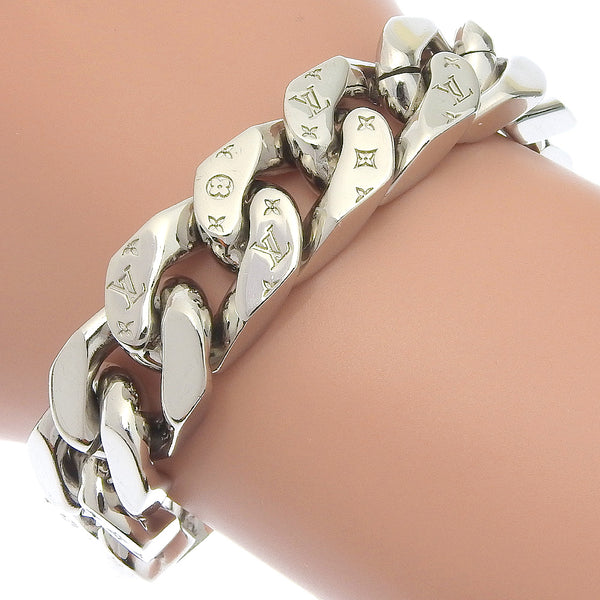 LOUIS VUITTON bracelet Bracelet LVChain metallic M69988 Silver(Unisex) Used Authentic
