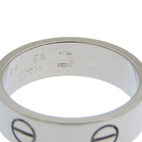 CARTIER Ring Fine jewelry Love Ring K18 white gold B4084700 WG mens Used Authentic