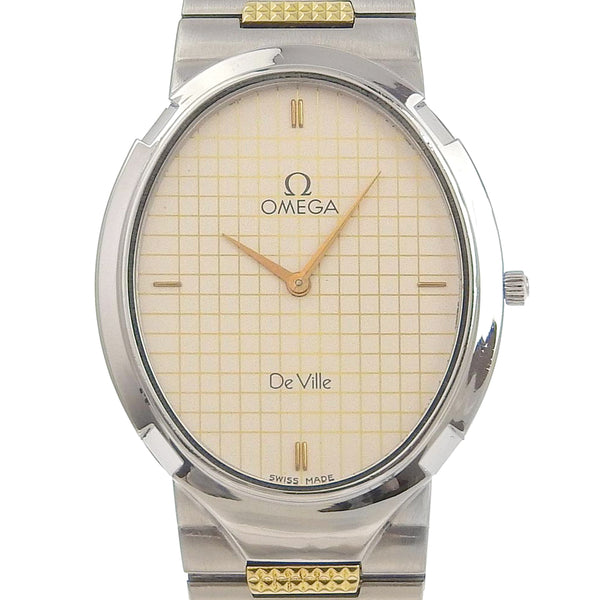 OMEGA Watches Quartz De Ville Stainless Steel Silver / Gold Dial color:Silver Boys Used Authentic