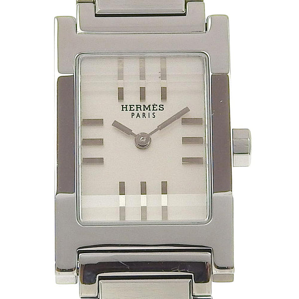 HERMES Watches Quartz tandem Stainless Steel TA1.210 Silver Dial color:Silver Women Used Authentic