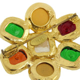 CHANEL Brooch Gripoa Plated Gold gold Women Used Authentic