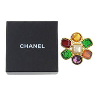 CHANEL Brooch Gripoa Plated Gold gold Women Used Authentic