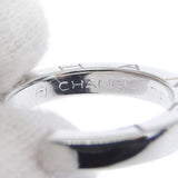 CHANEL Ring Signature K18 white gold Silver Women Used Authentic