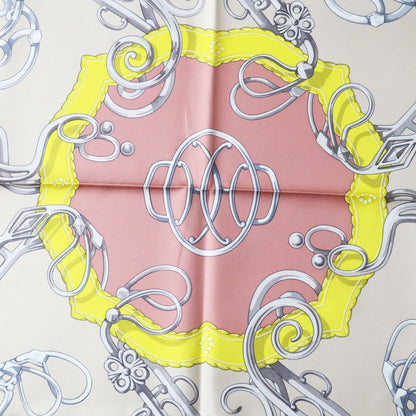 HERMES scarf silk MARINE/BLEU GLACIE Carre90