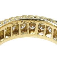 Christian Dior Ring 18K Yellow Gold, Diamond gold Women Used Authentic
