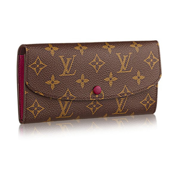 Authentic Louis Vuitton Card Holder in monogram and online fuchsia