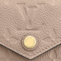 LOUIS VUITTON Tri-fold wallet Portefeuille Zoe Monogram ・ An plant Coin purse with Card Case leather M69800 Tourterelle (beige) Women Used Authentic