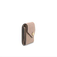 LOUIS VUITTON Tri-fold wallet Portefeuille Zoe Monogram ・ An plant Coin purse with Card Case leather M69800 Tourterelle (beige) Women Used Authentic