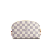 LOUIS VUITTON Pouch Pochette Cosmetic Damier Azur cosmetic pouch N60024 Brown Women Used Authentic