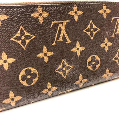 LOUIS VUITTON Long Wallet Purse M62414 Monogram canvas Brown Monogram Lovely Bird Zippy wallet Women Used Authentic