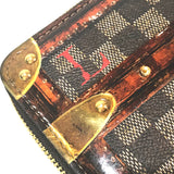 LOUIS VUITTON Long Wallet Purse M63490 Damier canvas Brown Transform do Damier Trompe l’oeil zippy wallet Women Used Authentic