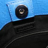 Balenciaga 597858 Einkaufstasche XXS Einkaufstasche Umhängetasche schwanken blaues Leder