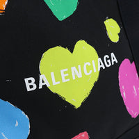 BALENCIAGA 339933 Navy Cabas Small Tote Bag canvas black Women