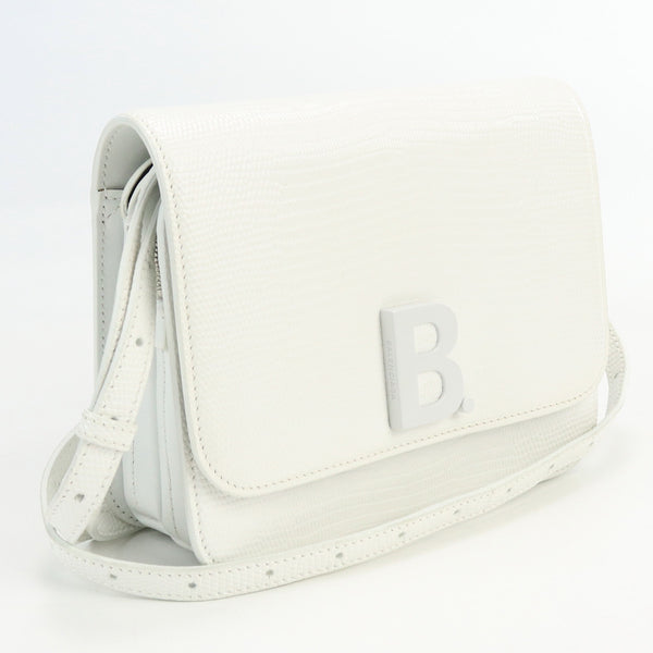 BALENCIAGA 618156 Shoulder Bag Diagonal  leather white Women