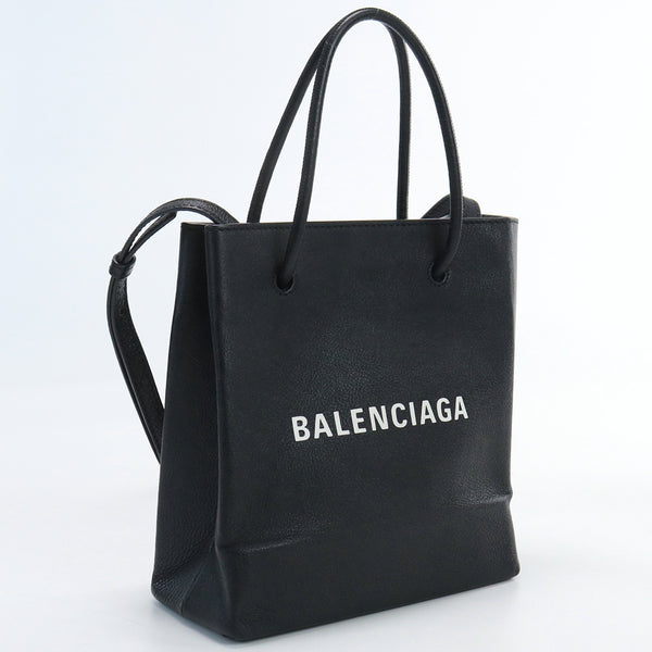 BALENCIAGA 555140 Shopping tote XXS Tote Bag leather black Women