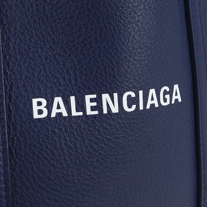 BALENCIAGA 551810 D6W2N XS Tote Bag Every day Tote Bag shoulder bag Calfskin navy Women