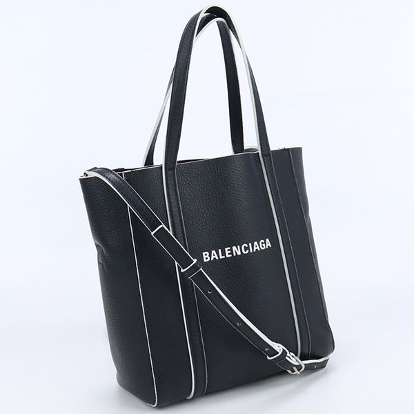 BALENCIAGA 551815 D6W2N 1099 XXS Tote Bag Shoulder bag 2way black Calfskin