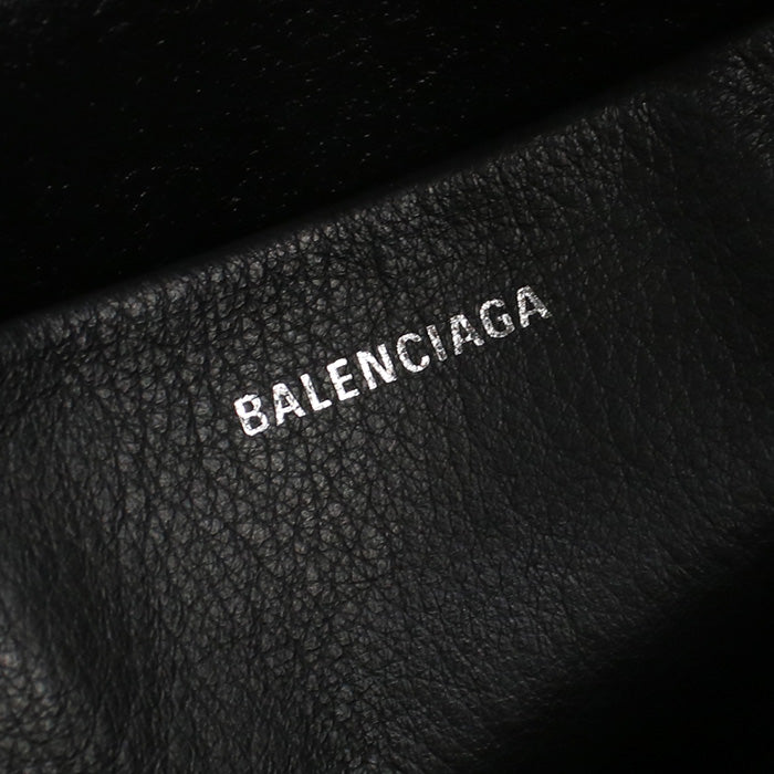 BALENCIAGA 489812 Camera bag Every day Diagonal shoulder bag leather gray Women