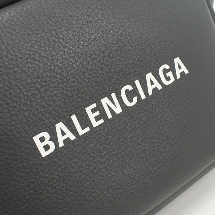 BALENCIAGA 489812 Camera bag Every day Diagonal shoulder bag leather gray Women