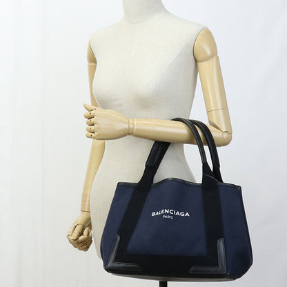 BALENCIAGA 339933 kabas S Tote Hand Bag canvas Navy Women