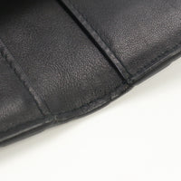BOTTEGAVENETA 592619 VBWL1 8803 Rubber Card Case INTRECCIATO Leather mens Black