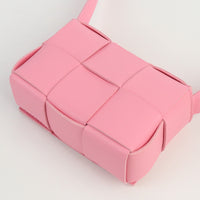 BOTTEGAVENETA 666688 candy cassette INTRECCIATO Diagonal shoulder bag leather pink woman