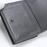 BOTTEGAVENETA 609285 VCPP2 Tri-fold wallet INTRECCIATO coin purse leather gray