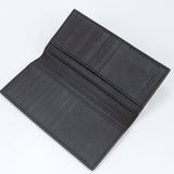 BOTTEGAVENETA 473065 Slim long wallet INTRECCIATO Purse folio leather brown mens