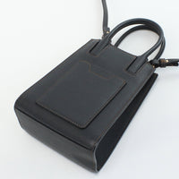 BURBERRY 8052305 micro francis tote Handbag Shoulderbag Croos body leather Black Women