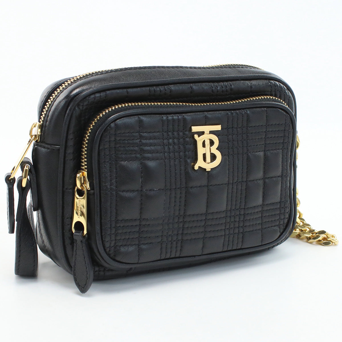 BURBERRY Shoulder Bag Diagonal shoulder bag leather black Women