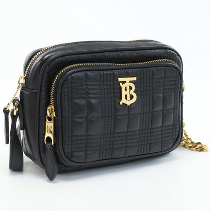 BURBERRY Shoulder Bag Diagonal shoulder bag leather black Women