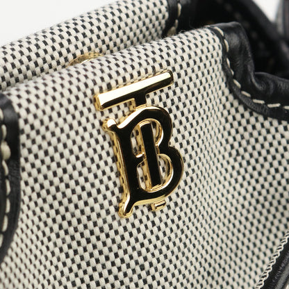 BURBERRY 8031794 2WAY handbag sholder Jacquard gray Women