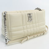 BURBERRY 8046227 small roller zip bag Diagonal  Shoulder Bag leather white Women